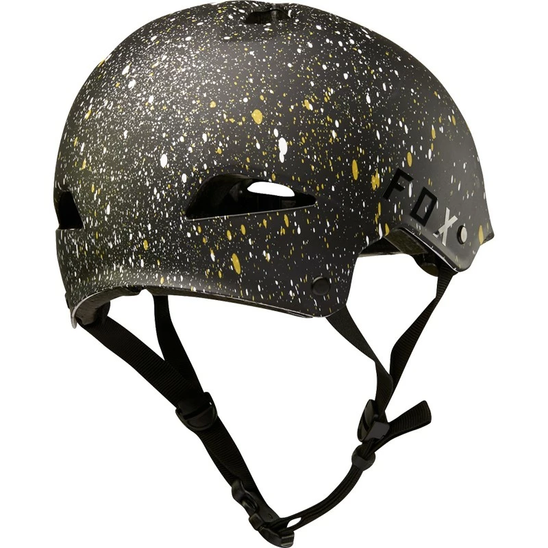 CASQUE FOX FLIGHT SPLATTER NOIR ET OR 4 CASQUE FOX FLIGHT SPLATTER NOIR ET OR – Image 2