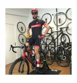 Cuissard à Bretelles Time Rouge -Vélo de triathlon Soldes Magasin cuissard a bretelles time rouge 2